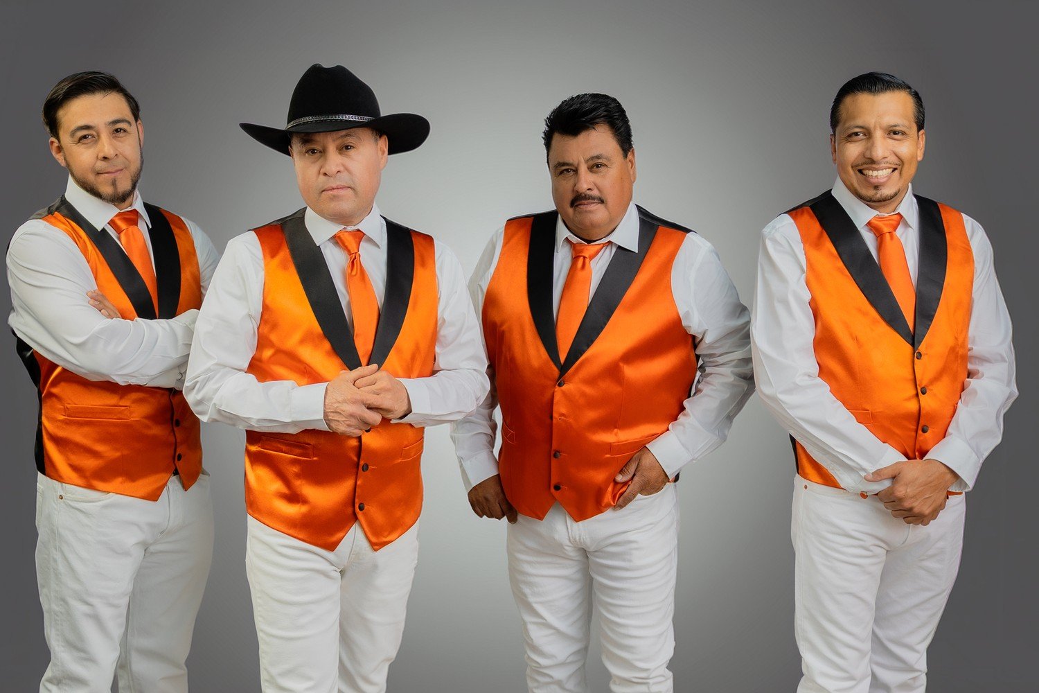 Los cuatro integrantes de Grupo Silverado, sesión 2026